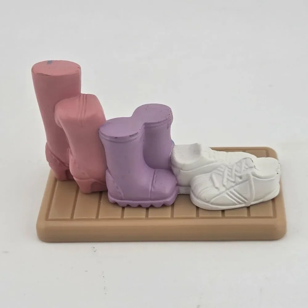 Fisher Price Loving Family Dollhouse Shoe Boot Mat For Mudroom Boots Shoes